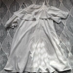 Elegant White Off-Shoulder Dress